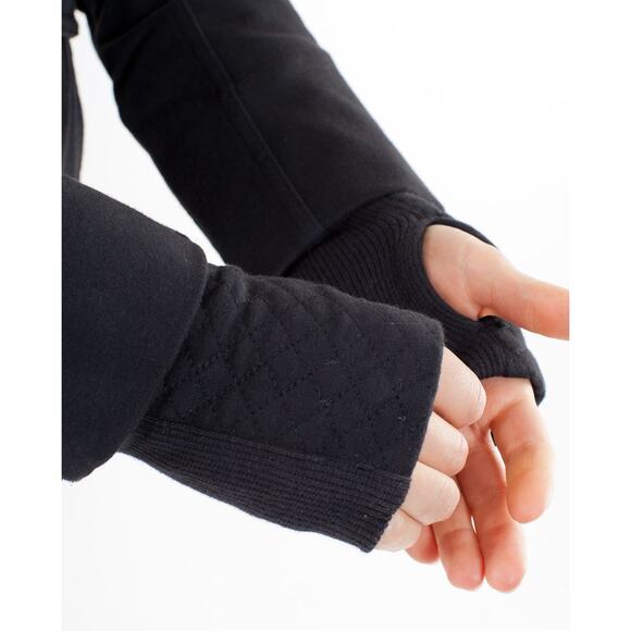 LULULEMON Size 8‎ It’s Happening Slim Knit Zip Jacket Black - Picture 3 of 10